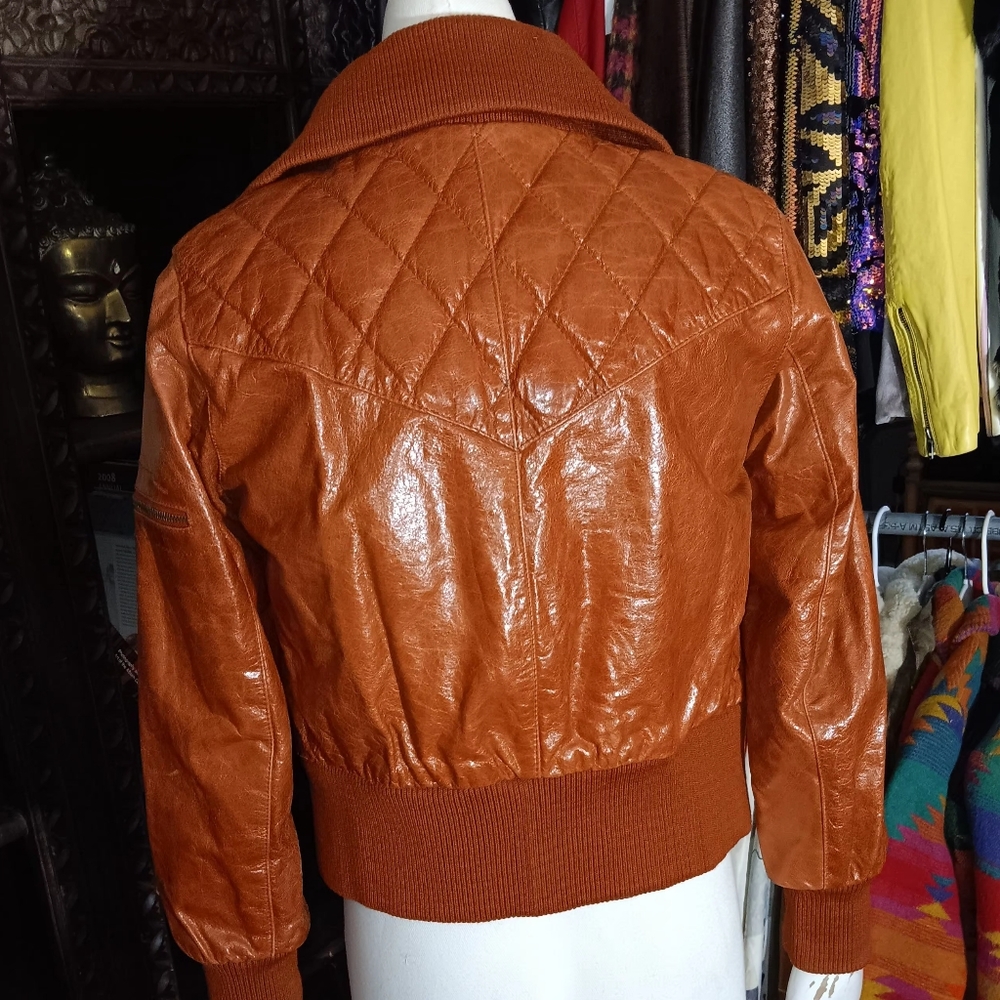 Early 00s American Basic Leather Jacket - image 5